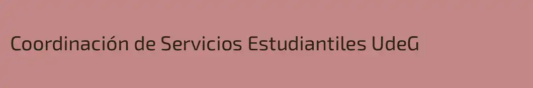 Coordinación de Servicios Estudiantiles UdeG